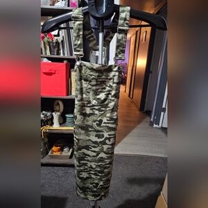 Jolie & Joy Camouflage Overall Dress Sz S 3-1020